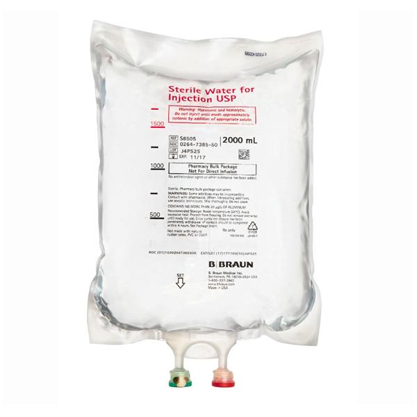 Wtr IV Injection Solution Titan XL 2L Non-DEHP/Non-PVC Strl Plstc Inj Cntnr 4/Ca